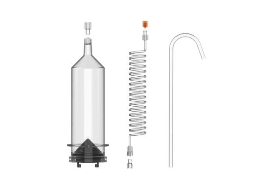 200ml Front Load Syringe with Coiled Tube | 100101