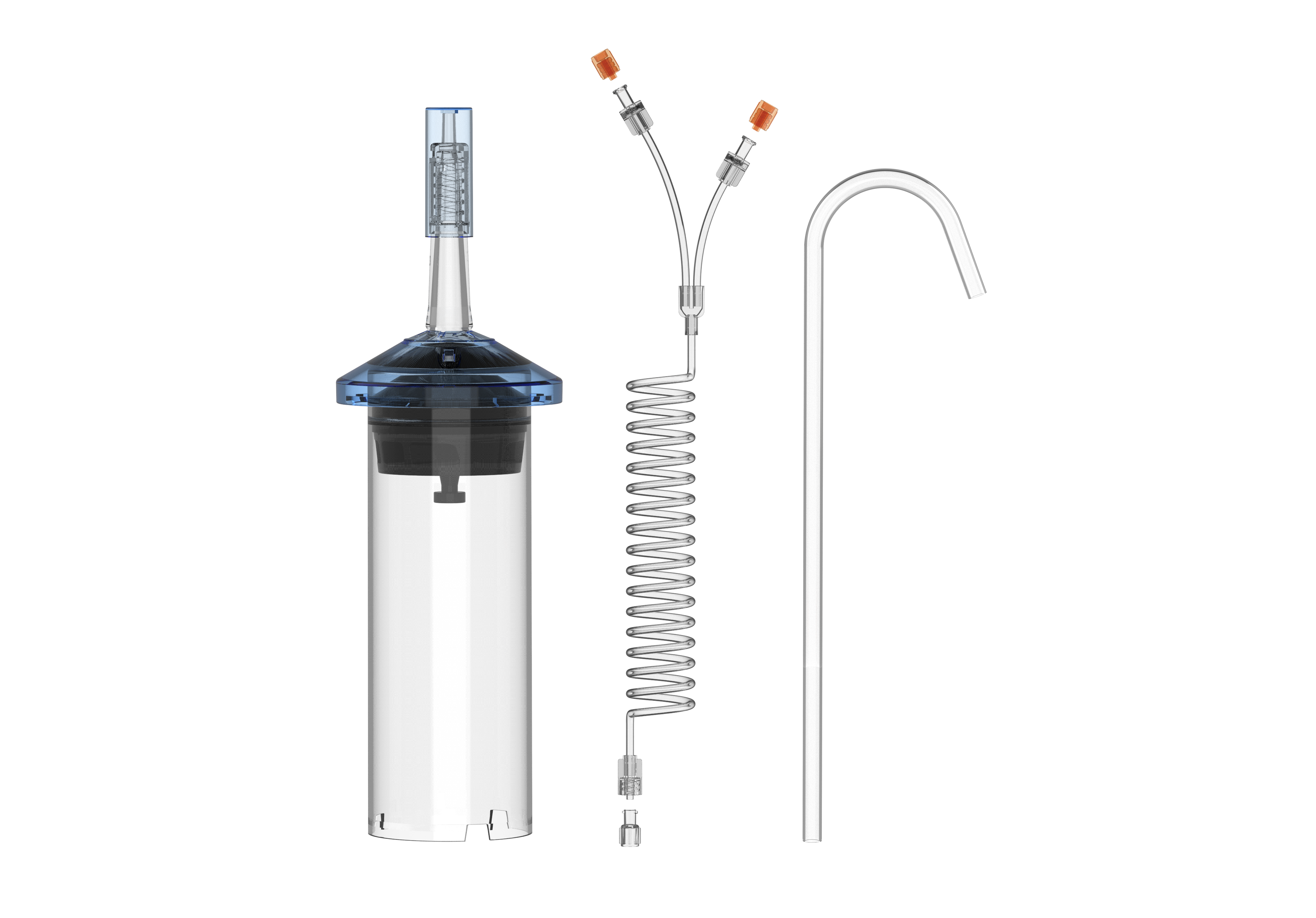 200ml Syringe Kit with Y-Coiled Tube & Dual Valve | 200105A – MedGrocery