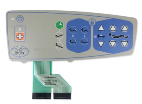 Hill-Rom P1170 Right Overlay Bed Controls | KLN-153-05