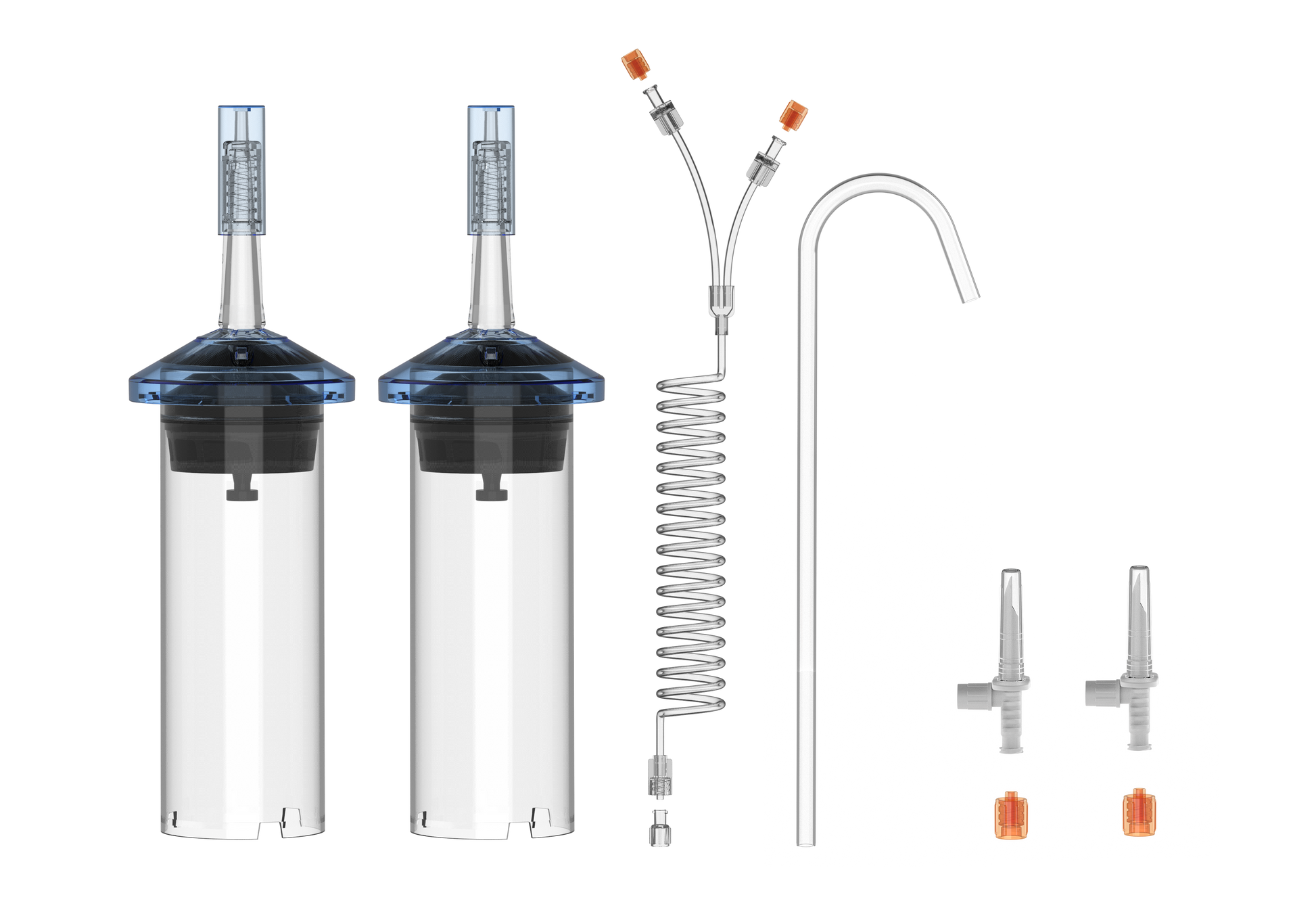 2x200ml Syringes Kit with Y-Coiled Tube | 200107D