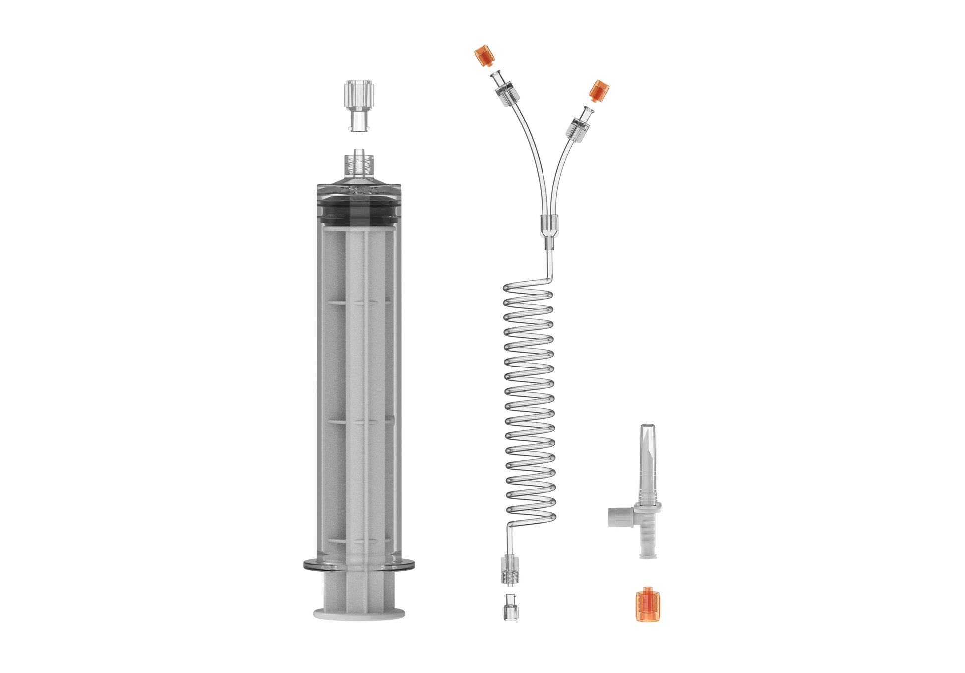 60ml Syringe Kit with Y-Coiled Tube & Spike | 200301A