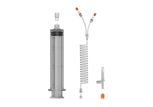 60ml Syringe Kit with Y-Coiled Tube & Spike | 200301A