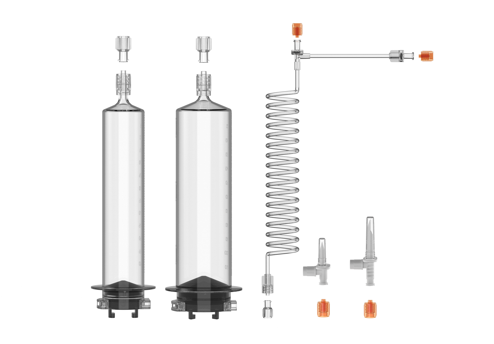 65ml & 115ml Syringe Kit with T-Coiled Tube | 100302T