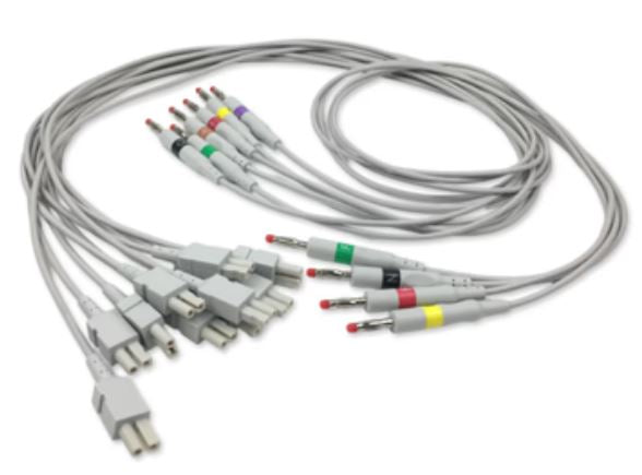 10-Lead ECG Leadwire 4mm Banana IEC | EKL-AAS10-B-I