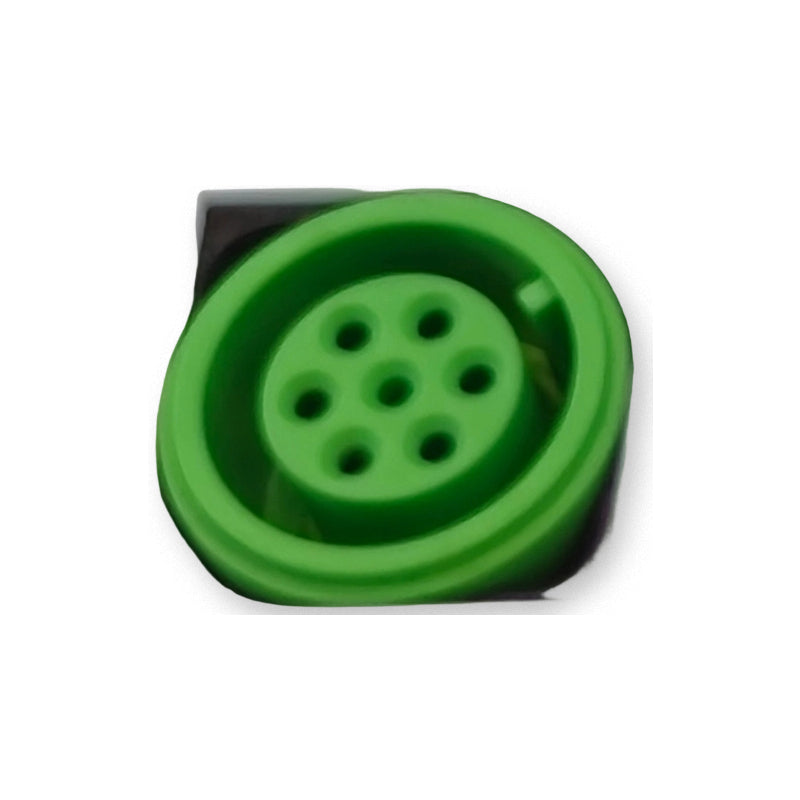 Female Panel Connector 6-Pin Green, Draeger 300 Model A | TNC-FPC002