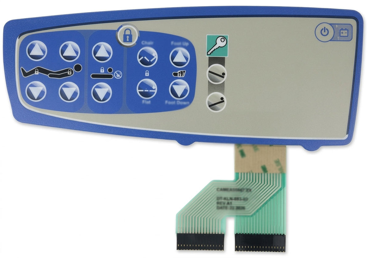 Hill-Rom P1170 Left Overlay Bed Controls | KLN-093-02