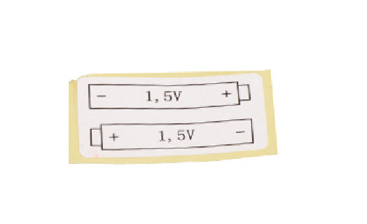 Battery Label for Precision Medical Air-Oxygen Blender | Y13-M041-03