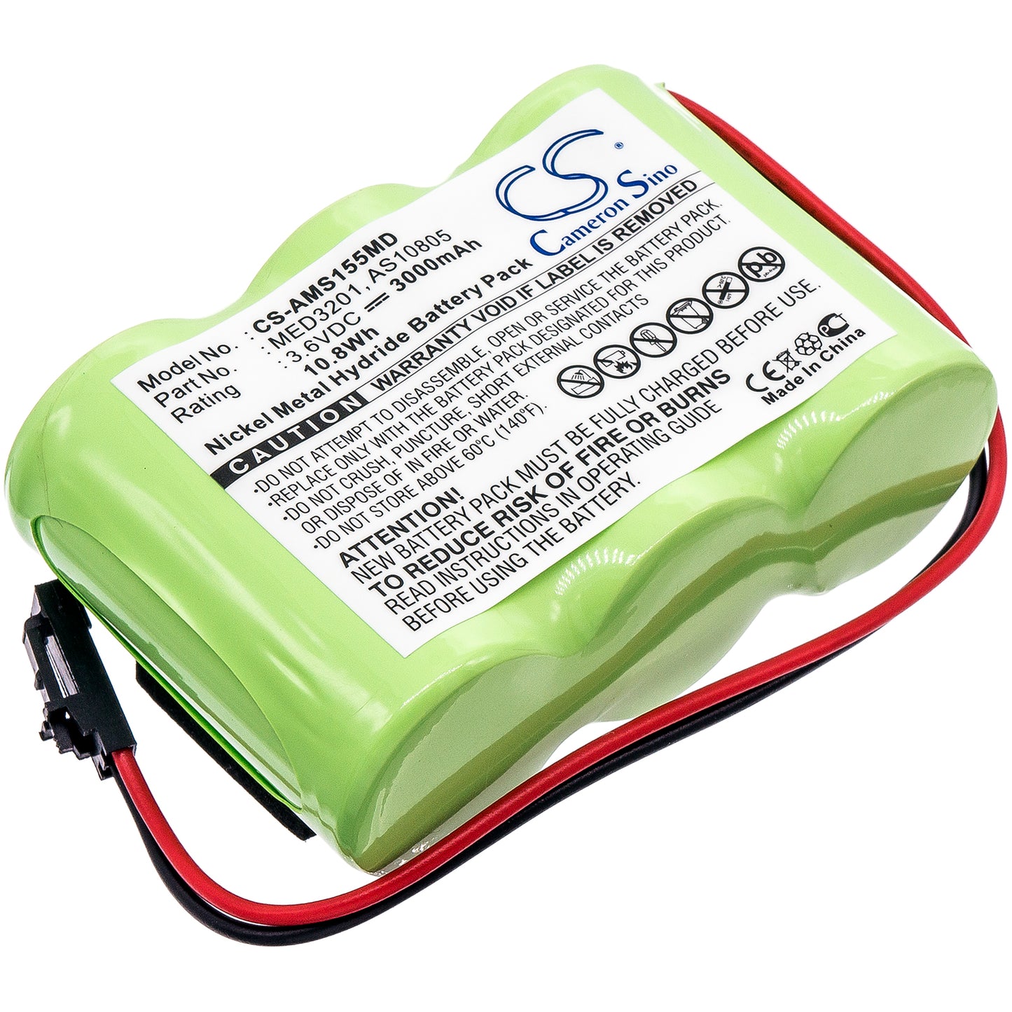 Battery for Welch-Allyn / Alaris Medicalsystems Infusion Pump – 3.6V 3000mAh