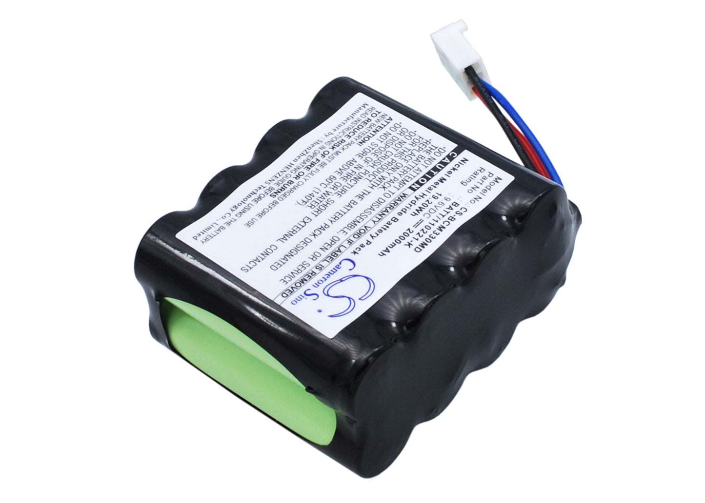 Battery for Smiths Capnocheck / 3303 / AD700 / 8200, BCI Capnocheck CO2 / SPO2 / 3303 / AD700 / 8200 (9714), SSCOR 3303 / 8200 / AD-3000 / AD700 / Capnocheck – 9.6V 2000mAh