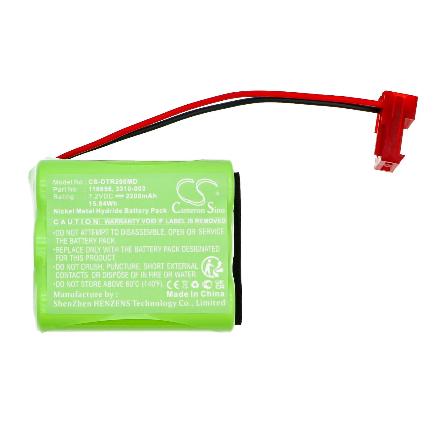 Battery for Fluke / Datrend / Dynatech / Bio-med / Quest / Trimed Oxitest 2000 / Oxitest 7 Plus / Infutest 2000 – 7.2V 2200mAh