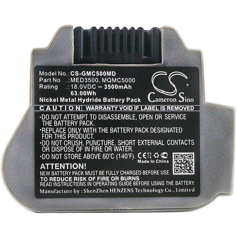 Battery for GE MAC 3500 / MAC 5000 / MAC 5500 / MAC 5500 HD / MAC Pac / MAC Stress – 18.0V 3500mAh