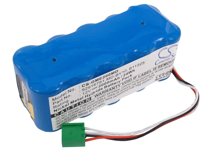 Battery for Hellige / GE / Esaote Dash 2000 Monitor – 12.0V 2000mAh