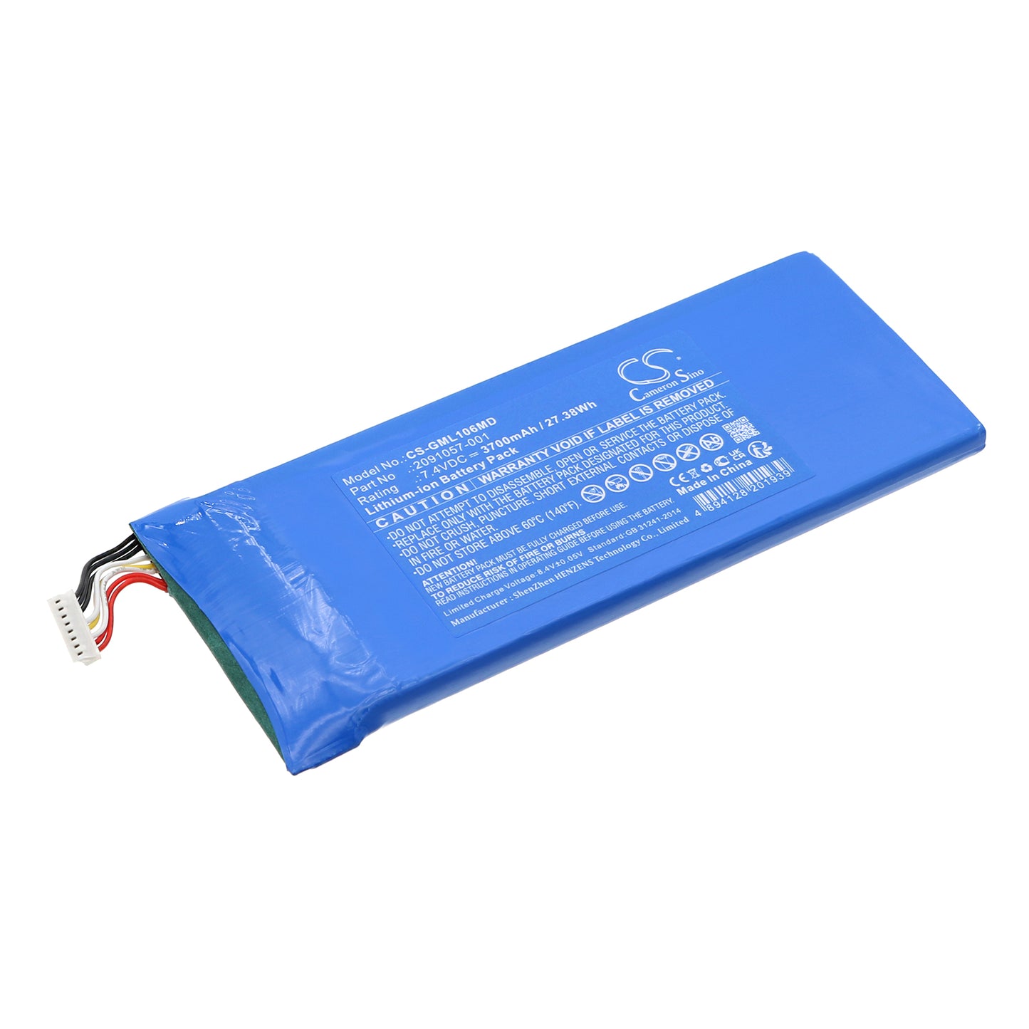 Battery for GE Mack Link – 7.4V 3700mAh