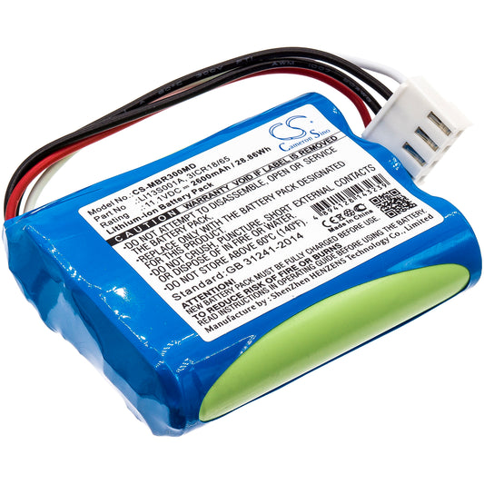 Battery for Mindray BeneHeart R3 / BeneHeart R3A / uMEC10 / BeneHeart R3 EKG / uMEC6 / uMEC7 / uMEC12 / UBECONN C9 – 11.1V 2600mAh