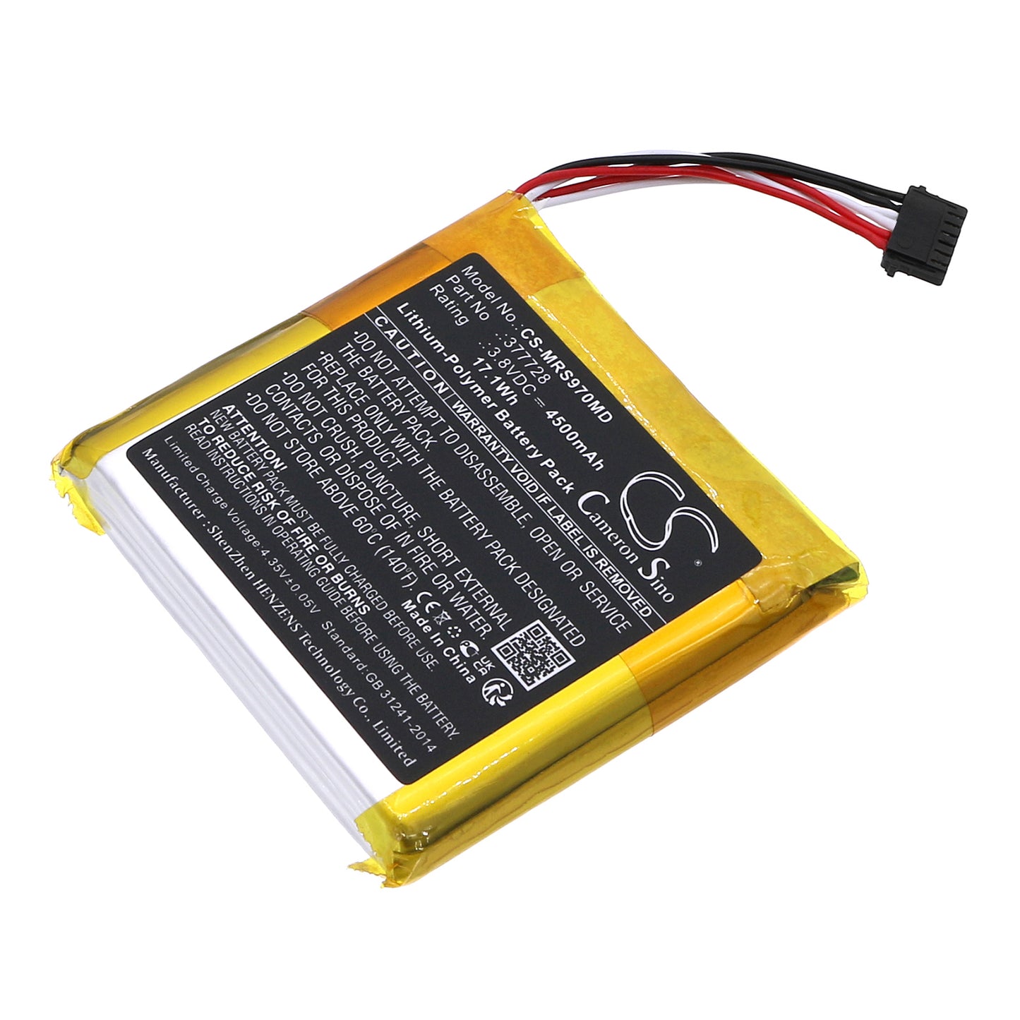 Battery for Masimo Rad-97 / Pulse Oximeter Rad-97 / Rad 97 Pulse Oximeter – 3.8V 4500mAh