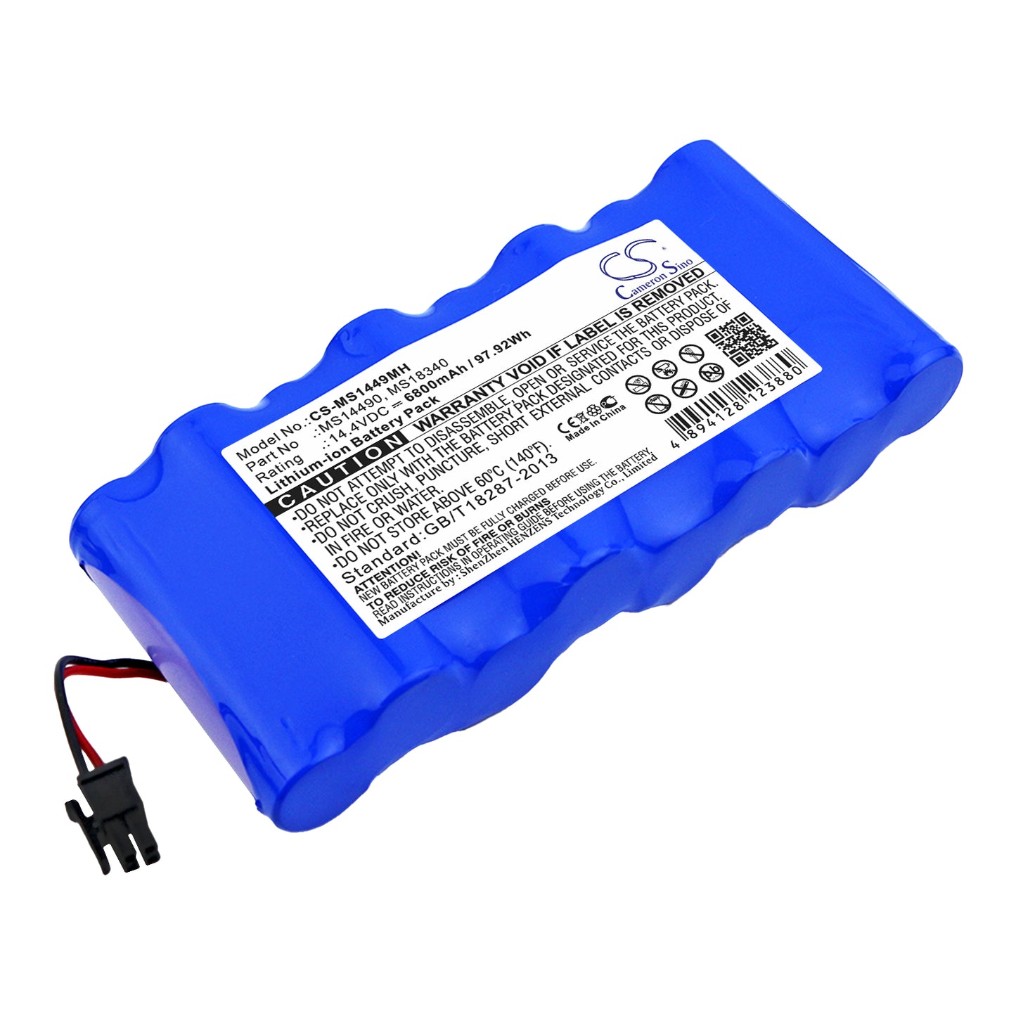 Battery for Critikon Dinamap Plus 8710 / 8720 / 8725, Siemens MS1423 / SC7000 / SC9000XL / SC6002XL, Drager Infinity Vista / INFINITY / DELTA / SC6002XL / Infinity XL / Infinity Delta / Infinity Delta XL / Infinity Gamma XL – 14.4V 6800mAh