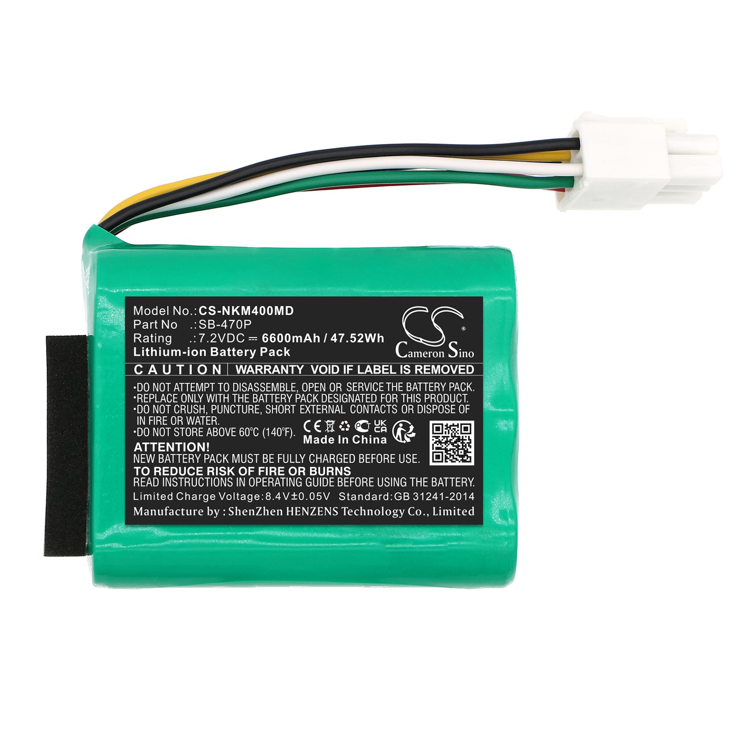 Battery for Nihon Kohden PVM-4000 / PVM-4761 Bedside Monitor – 7.2V 6600mAh