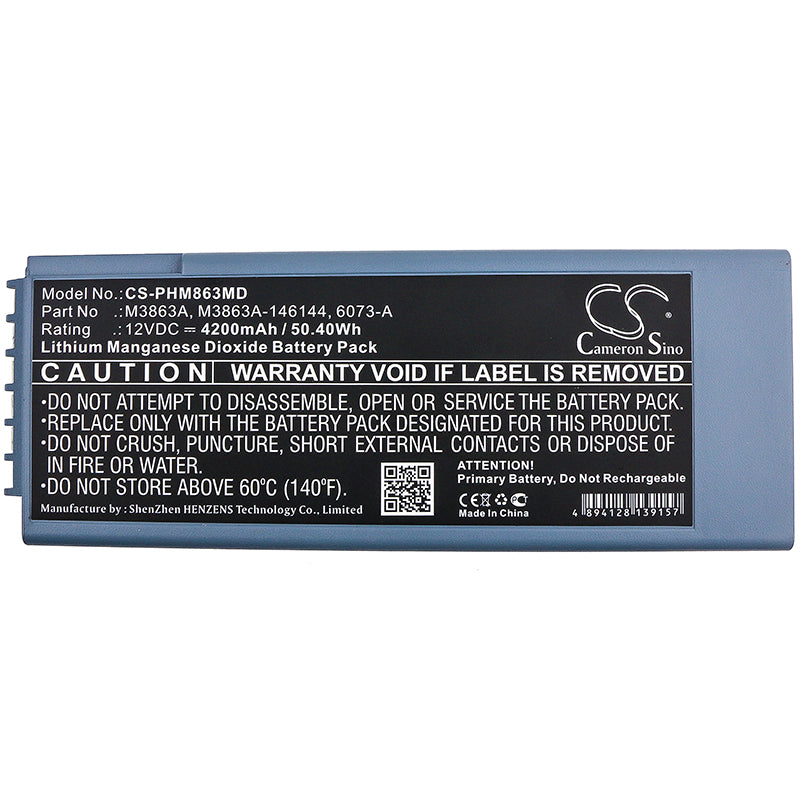 Battery for Philips HeartStart FR2 / FR2 Plus / ForeRunner II Defibrillator – 12V 4200mAh