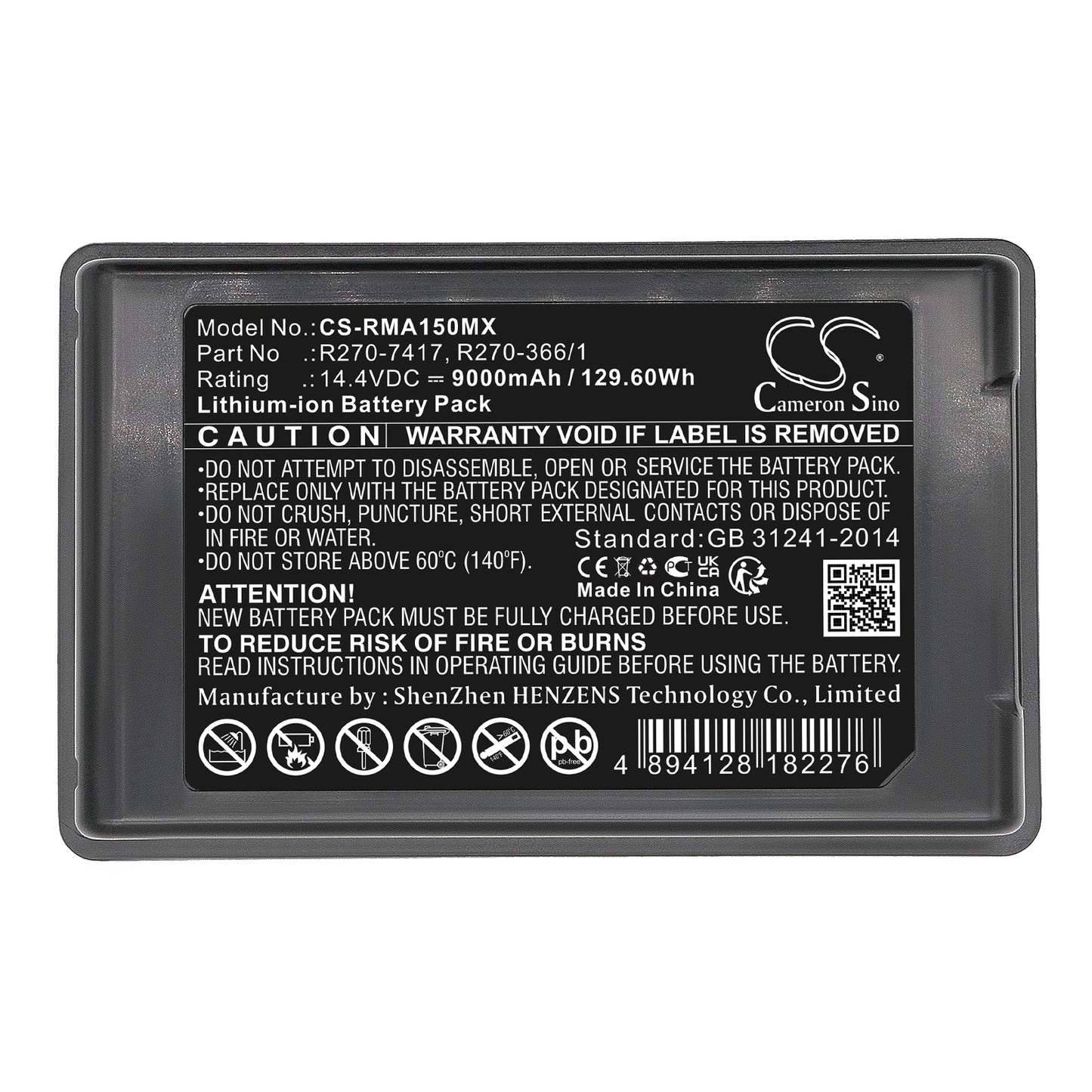 Battery for ResMed Astral 150 Ventilator Ultralife – 14.4V 9000mAh
