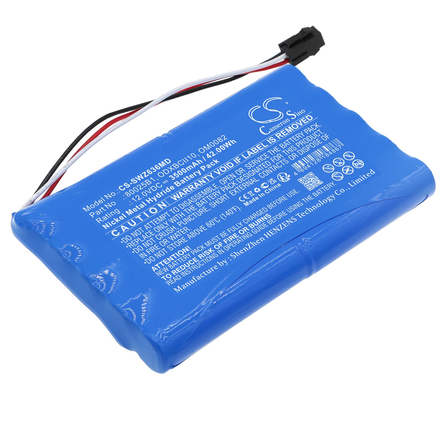 Battery for Smiths Advisor Patient Monitor 12-636A – 12.0V 3500mAh