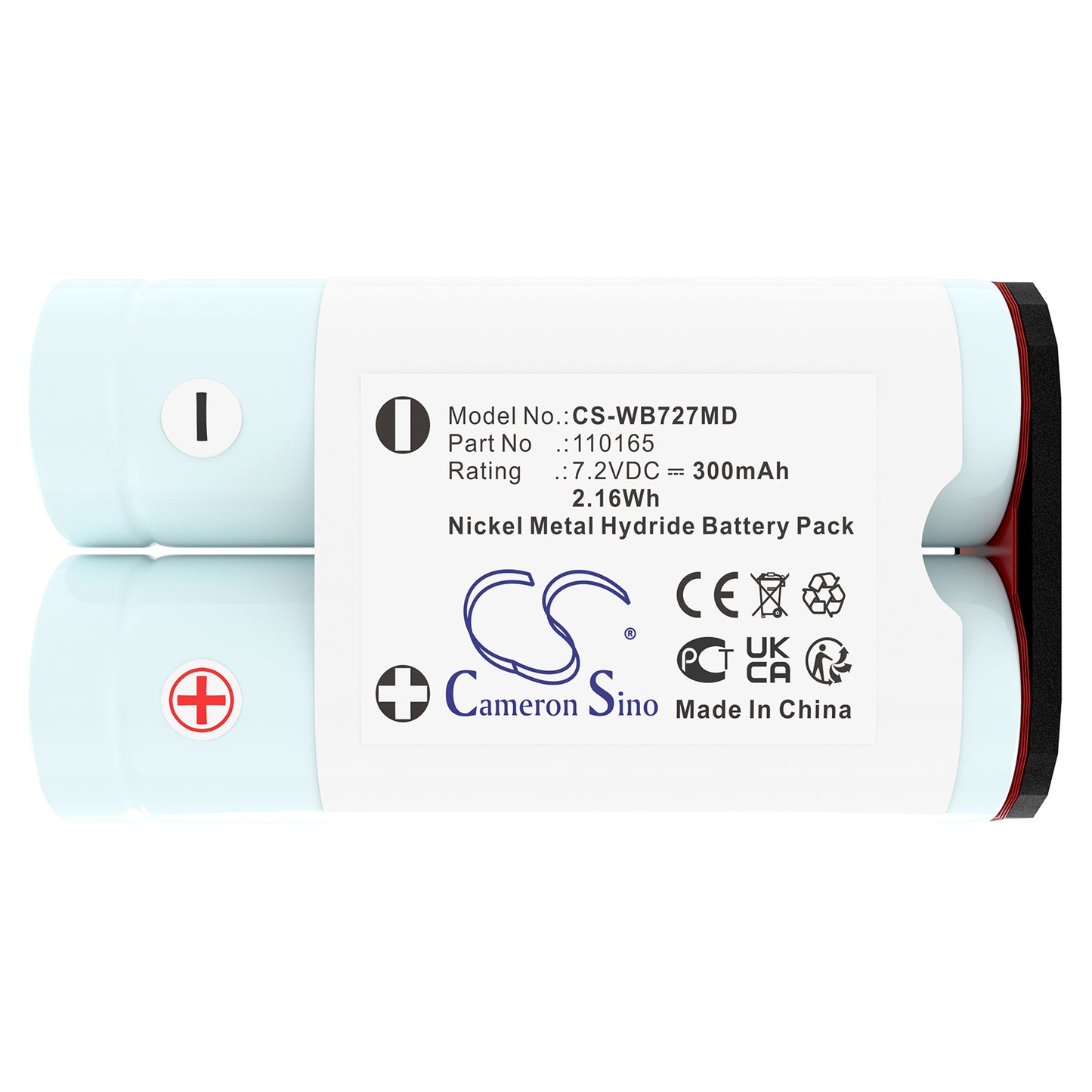 Battery for Welch-Allyn MT1 / MicroTymp 1 – 7.2V 300mAh