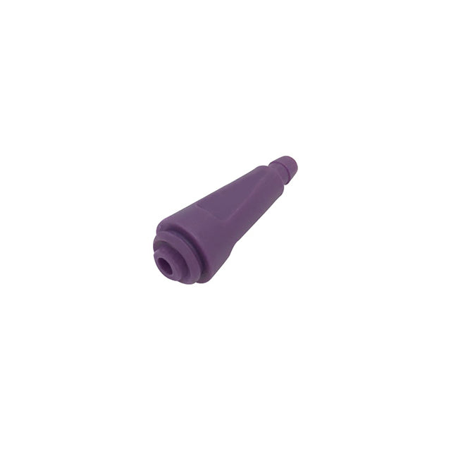 A single purple Draeger BP connector compatible with cuffs, presented on a plain background.