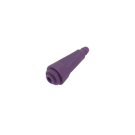 A single purple Draeger BP connector compatible with cuffs, presented on a plain background.
