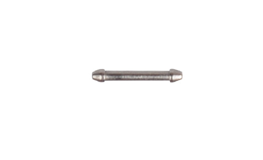 Metallic screw on a white background