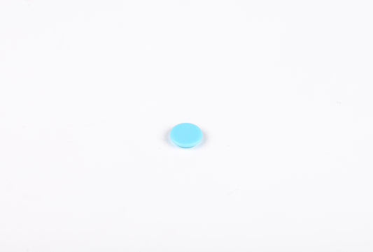 Small blue circle on a white background