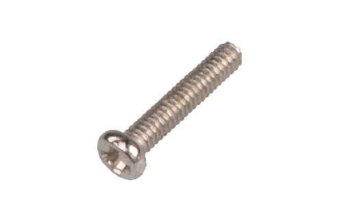 Metal screw on a white background