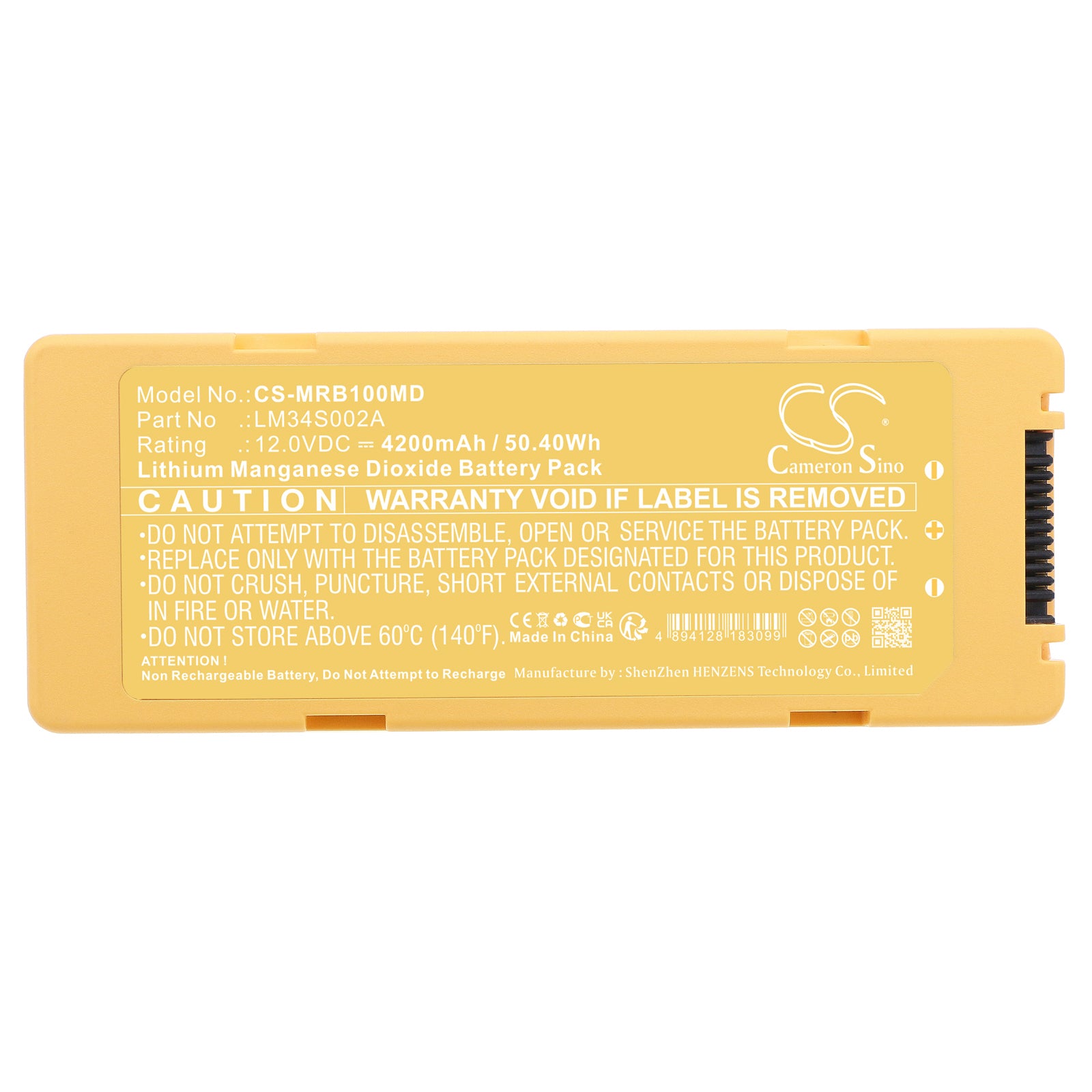 Mindray BeneHeart C Series AED Battery | CS-MRB100MD