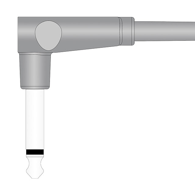 A straight temperature probe designed for pediatric use, with a white body and a grey connector, labeled as compatible with YSI Temperature Probe 402.