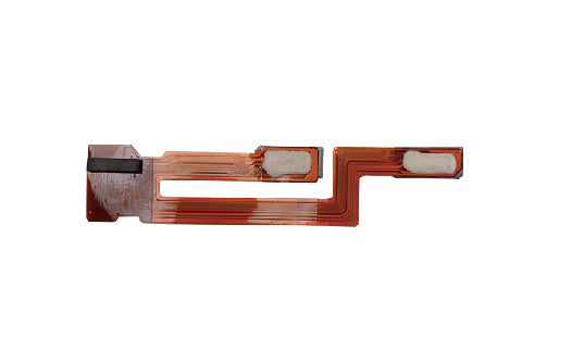 Flexible electronic component on a white background
