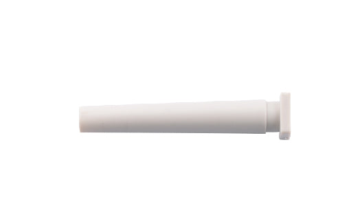 White rod on a white background