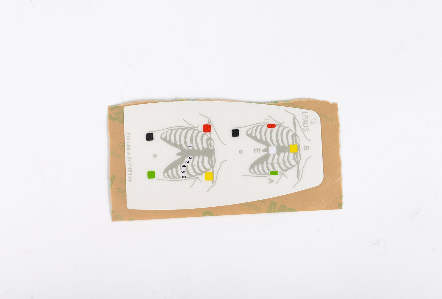 Cardboard packaging with a butterfly design on a white background