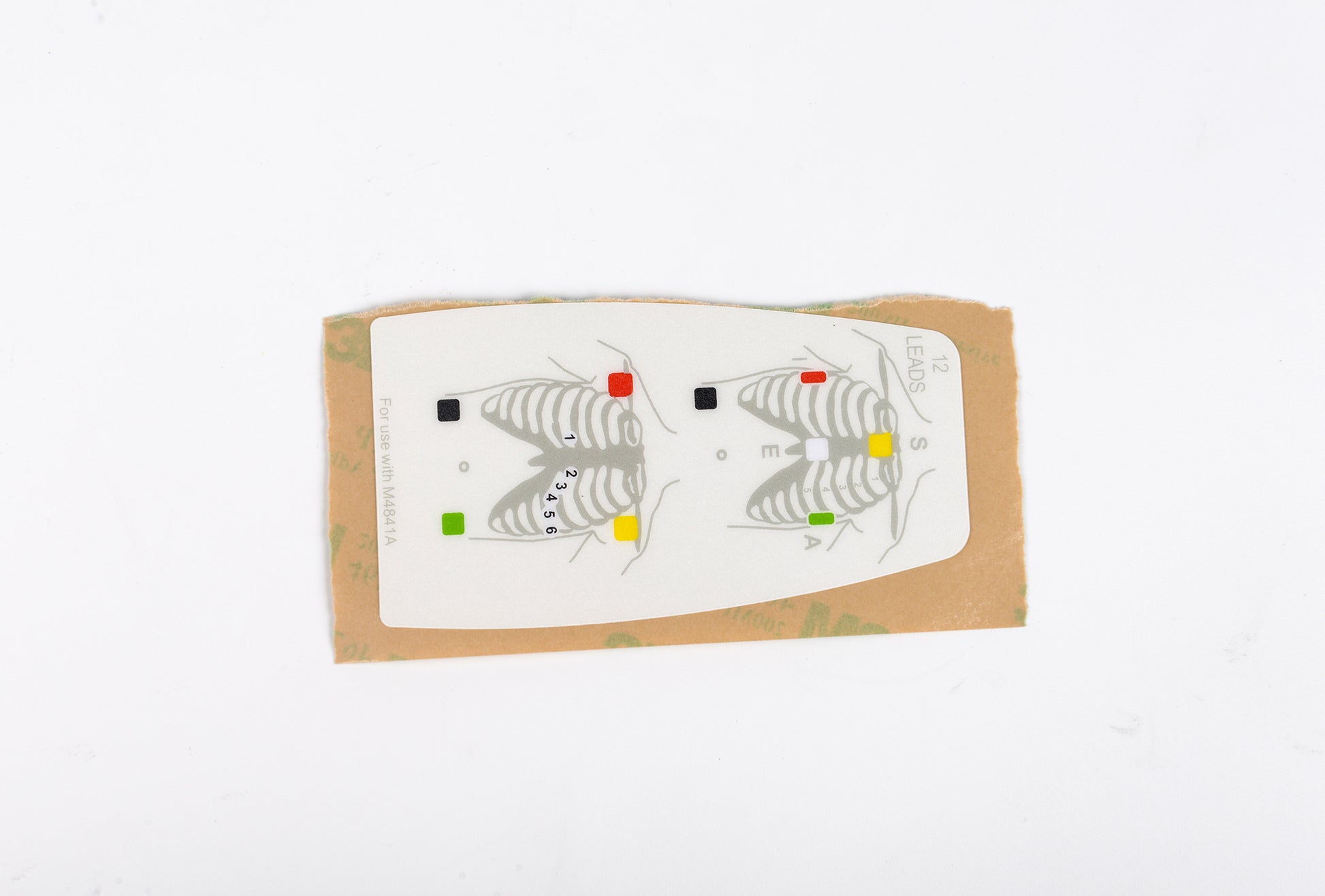 Cardboard packaging with a butterfly design on a white background