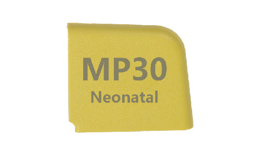 Yellow blanket with 'MP30 Neonatal' text on a white background