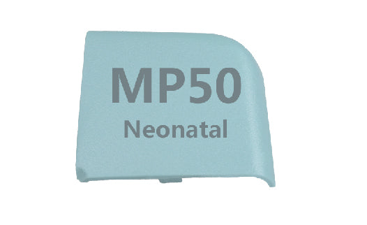 Light blue cover with 'MP50 Neonatal' text on a white background