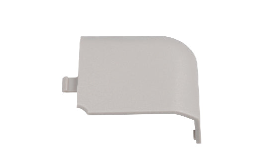 White plastic component on a white background