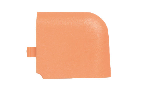Orange leather wallet on a white background
