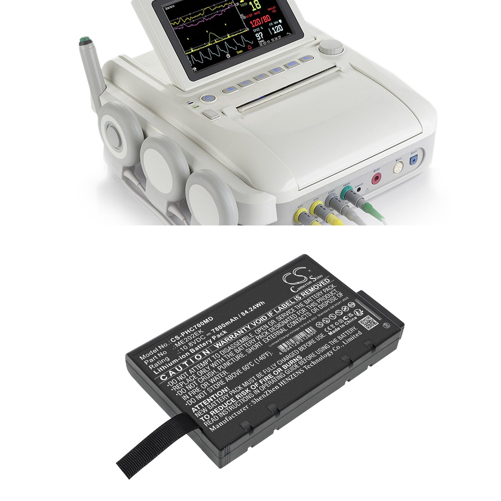Philips Micron Transport CTG7 Battery | S-PHC700MD