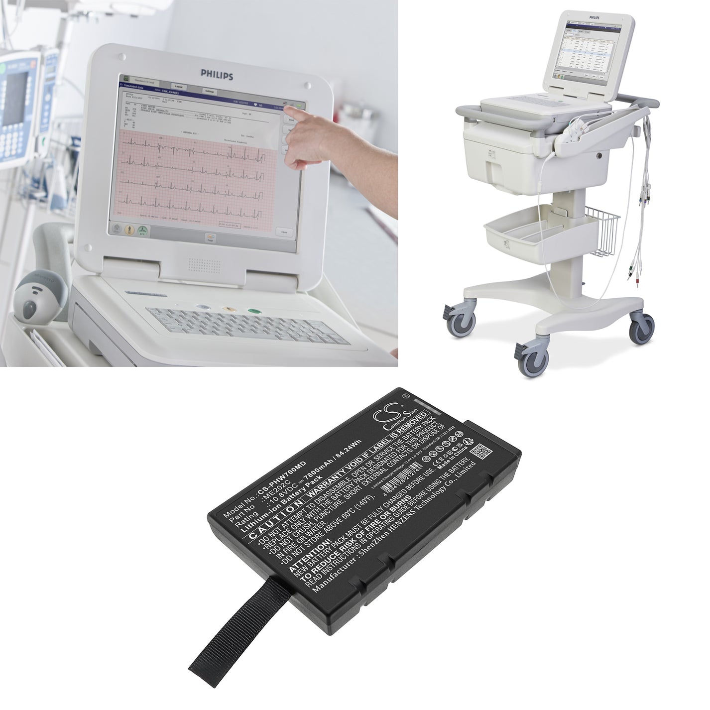 Philips PageWriter TC70 ECG Battery | CS-PHW700MD – MedGrocery