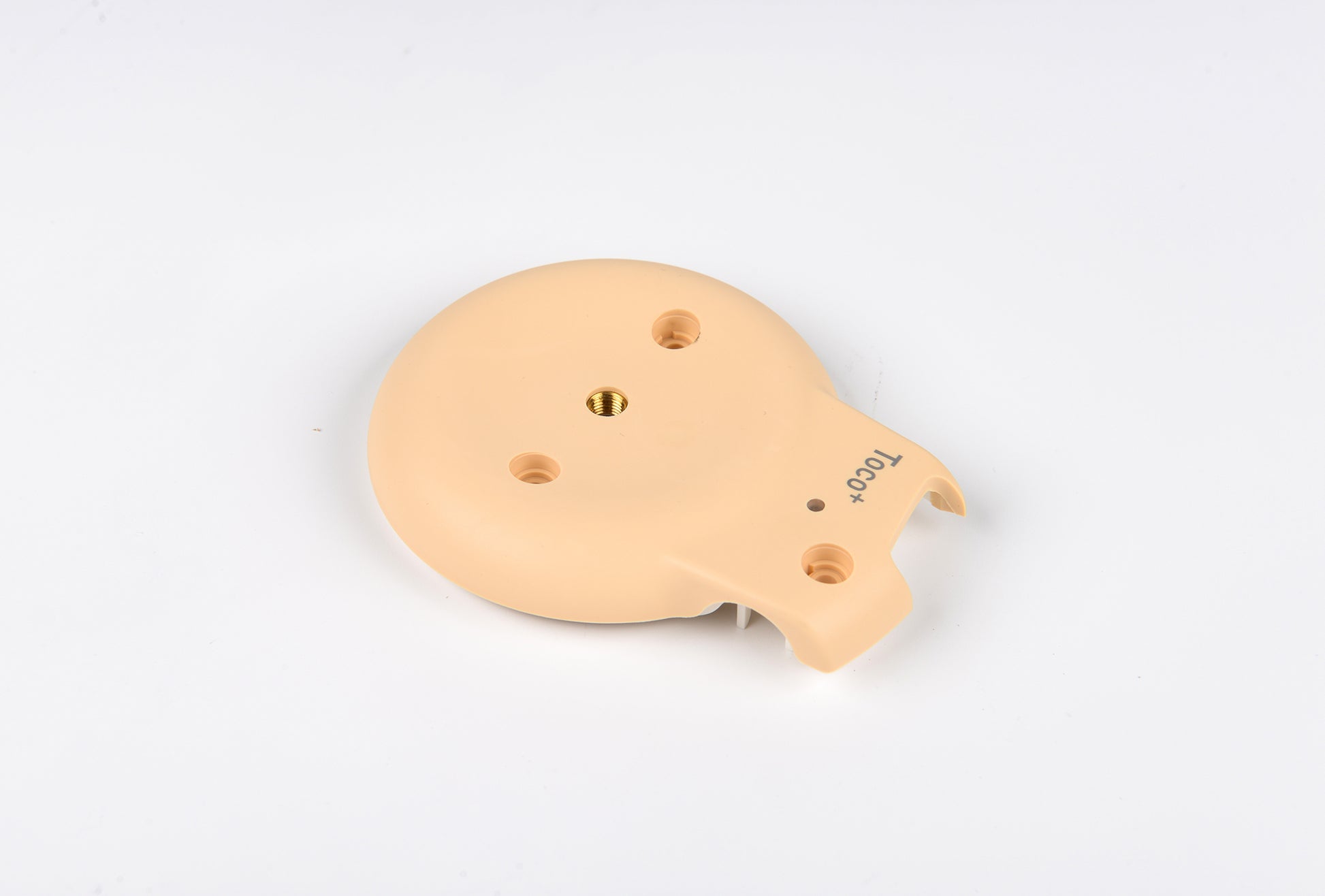 Beige cap on a white background