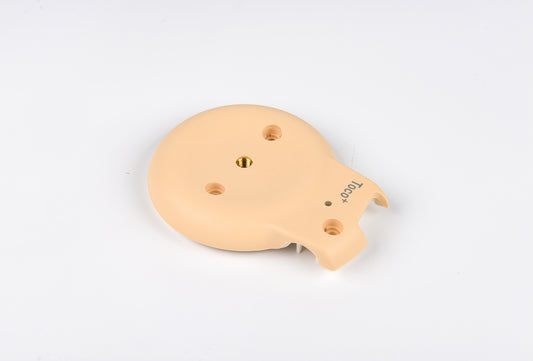 Beige cap on a white background