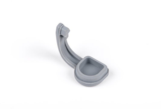 Gray silicone cup holder on a white background