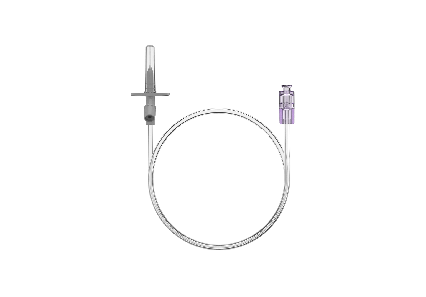 Cable with a plug on a white background
