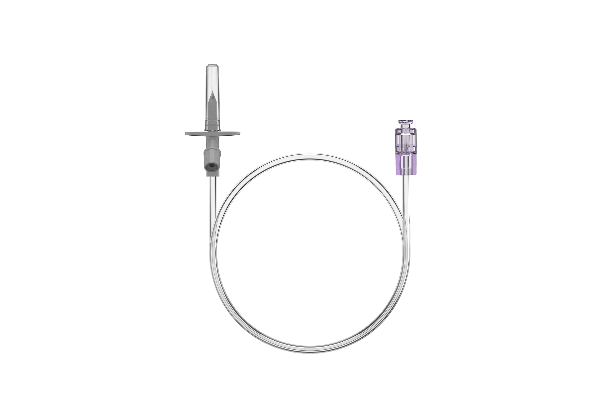 Cable with a plug on a white background