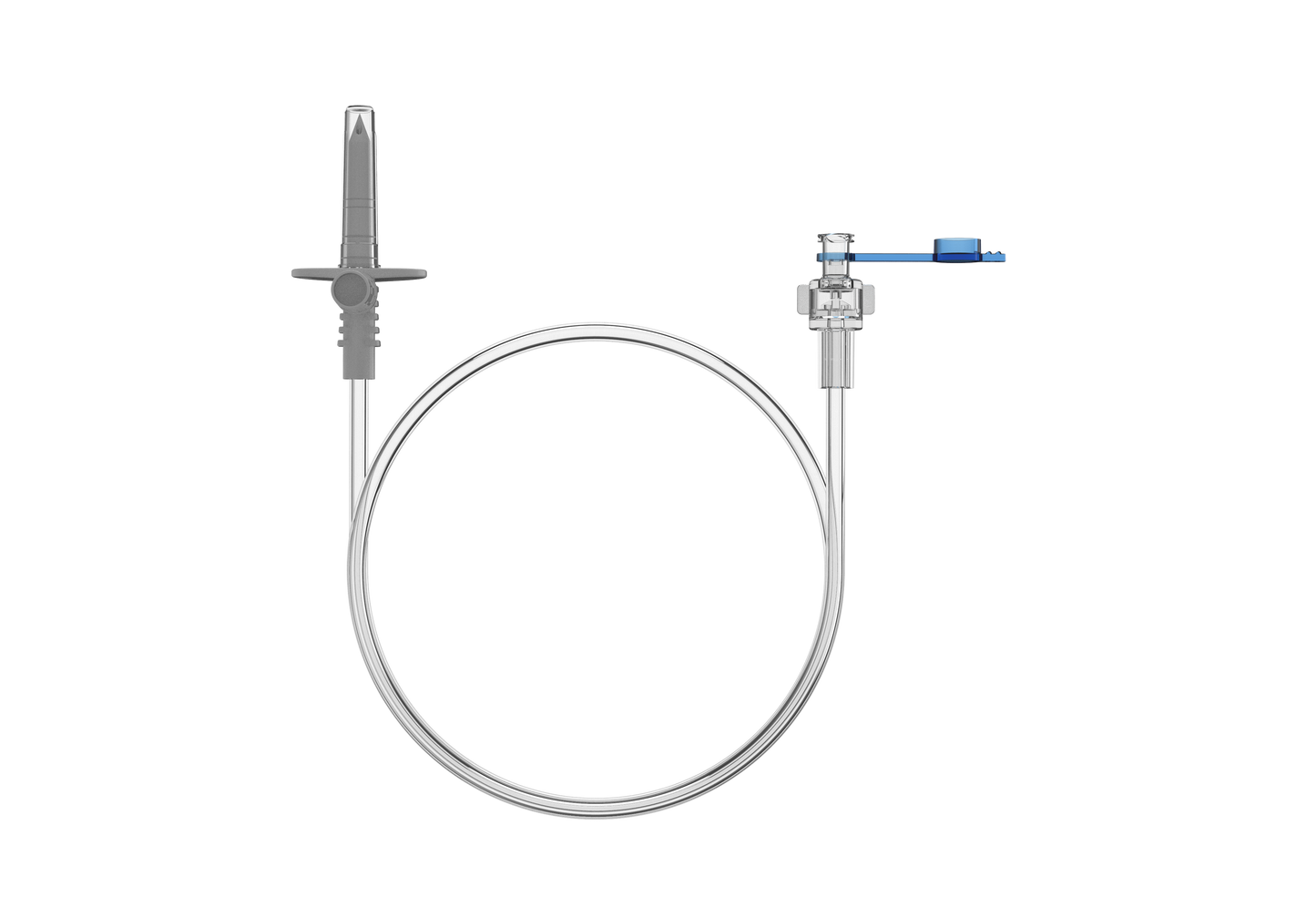 Medical device with a cable on a white background