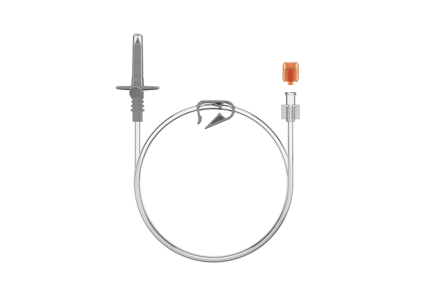 Medical device with a cable on a white background