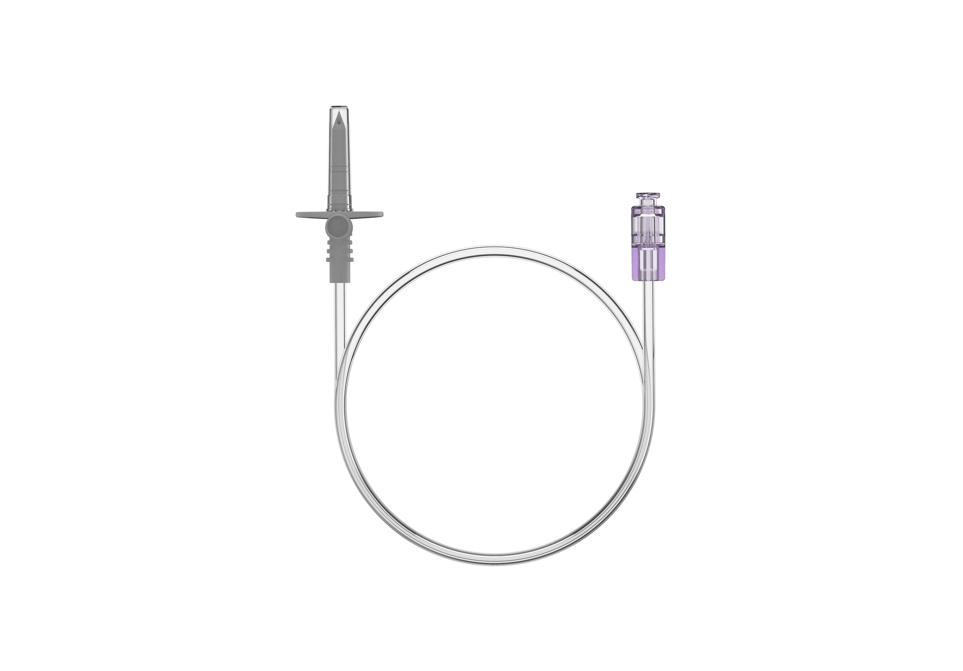 Medical device with a cable on a white background